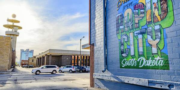 greetings from rapid city mural in downtown rapid city