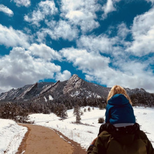 Social Widget Only - Winter Flatirons Hike