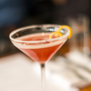 Copy of Pink cocktail in martini glass