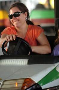 Heartland State Fair mom and daughter in bumper car