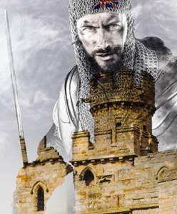 An artistic impression of a roman soldier at the Lincoln Castle