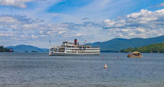Boats on Lake George
