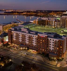 Overhead View Of Large Building By The Waterfront In Prince George's County