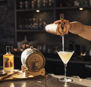 Cocktail Pouring at Forbidden Spirits Distilling Co