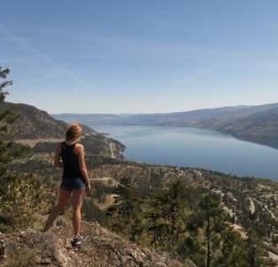 The view from Pincushion hike in Peachland, BC