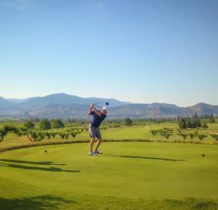 Roger Sleiman golfing at Harvest Golf Club