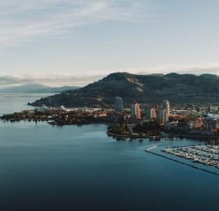 Downtown Kelowna (Aerial) (2)
