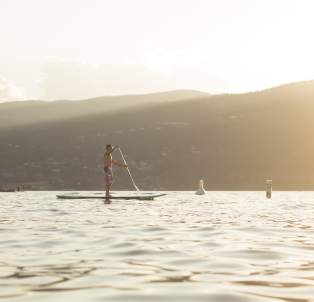 Paddle Boarding Okanagan Lake