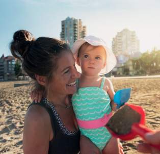 Family at the Beach