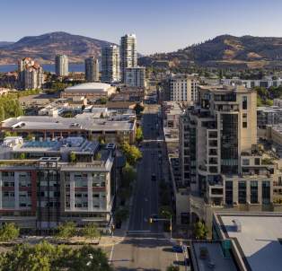 Downtown Ellis Street Aerial Fall