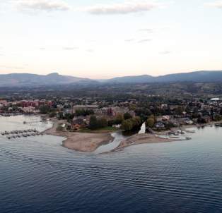 Mouth of Mission Creek at Okanagan Lake