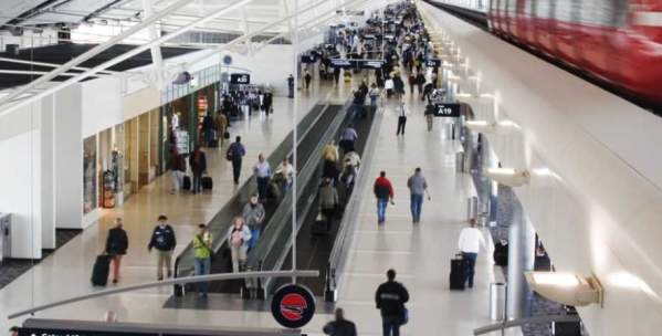 Detroit Metro Airport interior
