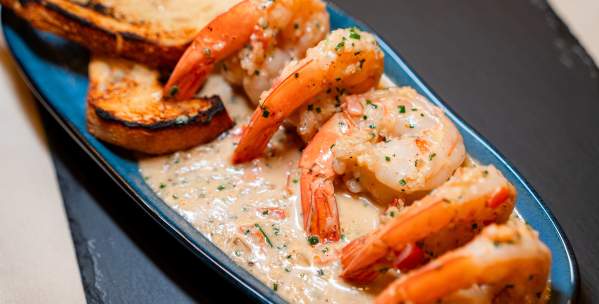 Shrimp meal at Shamrocks