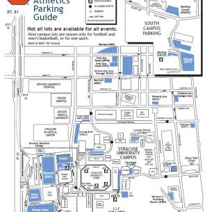 Syracuse University Football Parking Map
