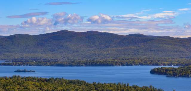 View of Lake George and Adirondack Mountains from Prospect Mountain
