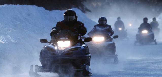 Snowmobiling