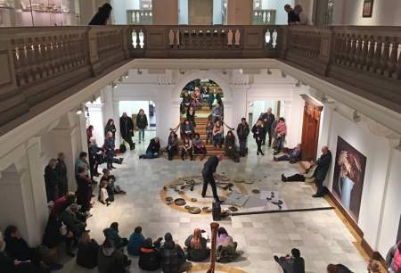 interactive art display at the Glynn Vivian Art Gallery