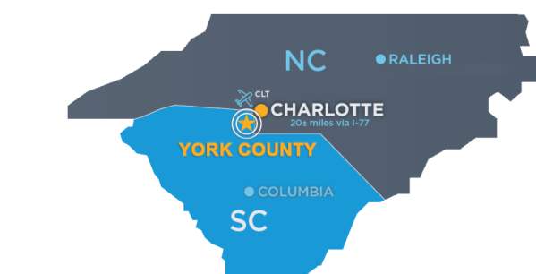 York County Location Map
