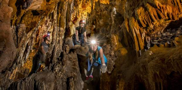 Kids Exploring Colossal Cave