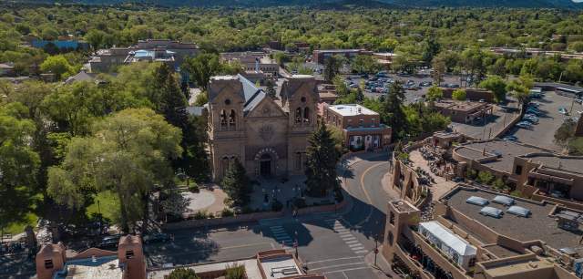 Santa Fe Plaza Aerial