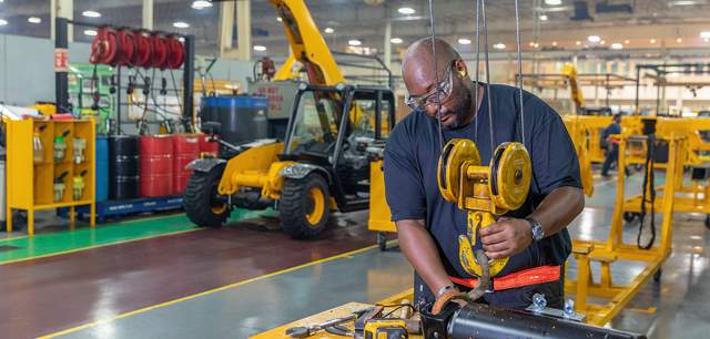Person working in a factory