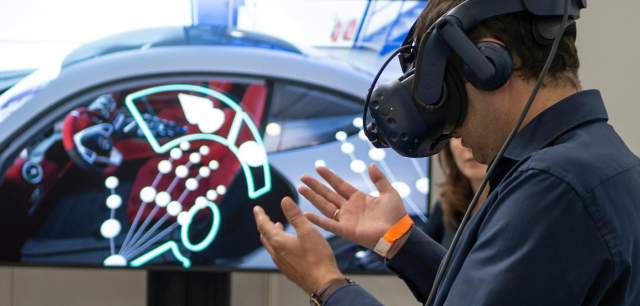 Man using a VR headset