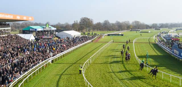 Uttoxeter Racecourse aerial shot