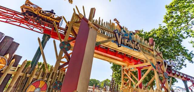 Entrance to Vikings Land at Drayton Manor Resort near Tamworth