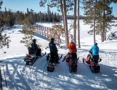 Snowmobile Bridge View