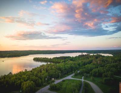 Arial Lake View