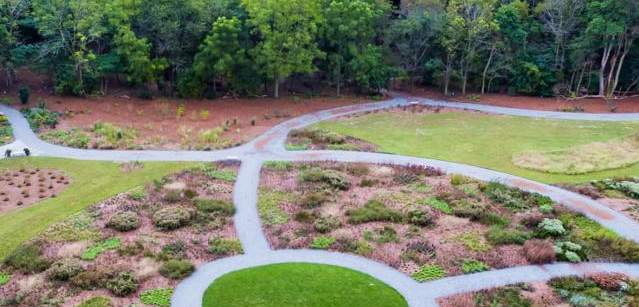 Delaware Botanic Garden aerial view