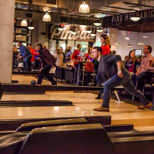 Duck pin bowling at Pins Mechanical Company