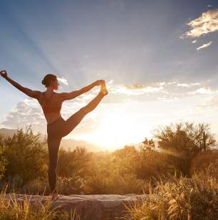 Outdoor Yoga at Canyon Ranch