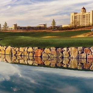Sewailo Golf Club hole 18 facing Casino del Sol