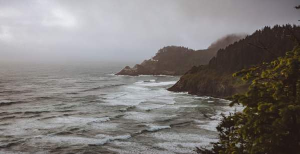 Winter Ocean Oregon Coast by Taylor Higgins