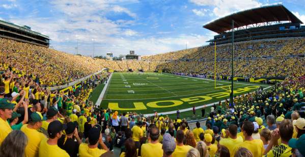 Autzen Stadium, University of Oregon Duck Football Game, Eugene, Willamette Valley by David Putzier