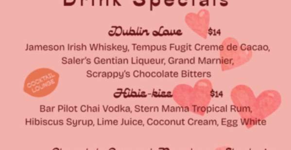 Valentine's Drink Specials at PLAY