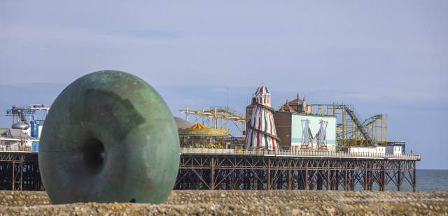 Brighton pier and seafront in Sussex
