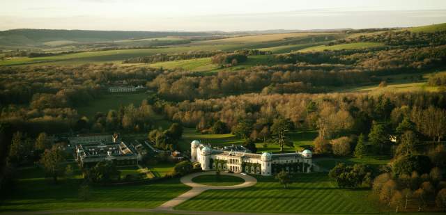 Goodwood House aerial view