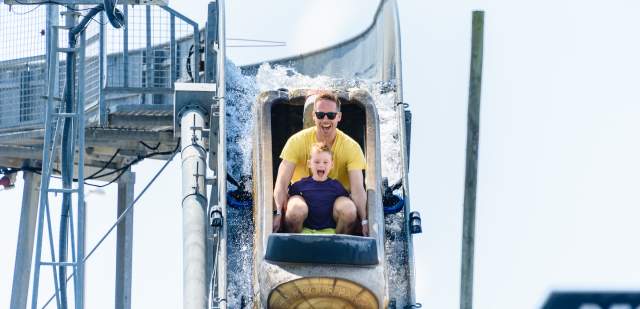 log flume ride at Harbour Park littlehampton
