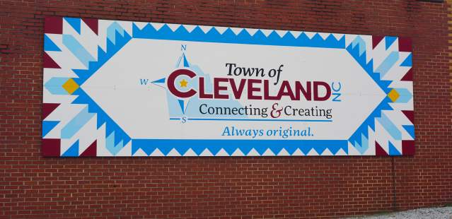 Cleveland's welcome sign