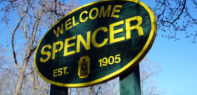 Spencer's welcome sign