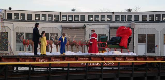 Santa Holiday Train at the NC Transportation Museum