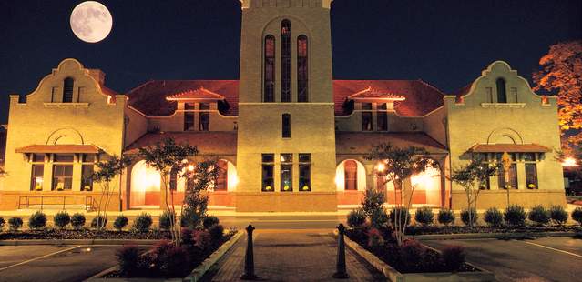 The Depot at night