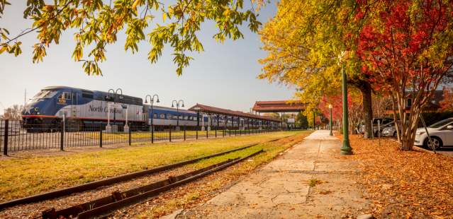Train Station in Fall