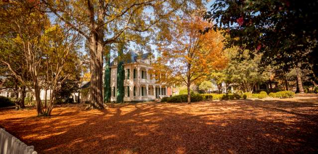 Hall House in Fall