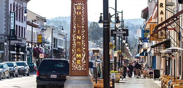 Burlingame Pillar in Downtown Burlingame - Thumbnail