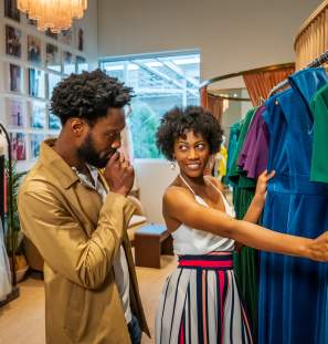 Couple Shopping at Chloe Dao Boutique