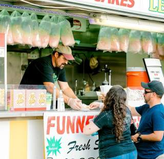 Food at the Fayetteville Dogwood Festival