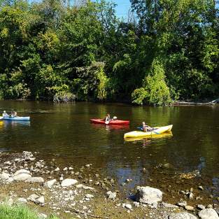 3 Huron River Kayakers